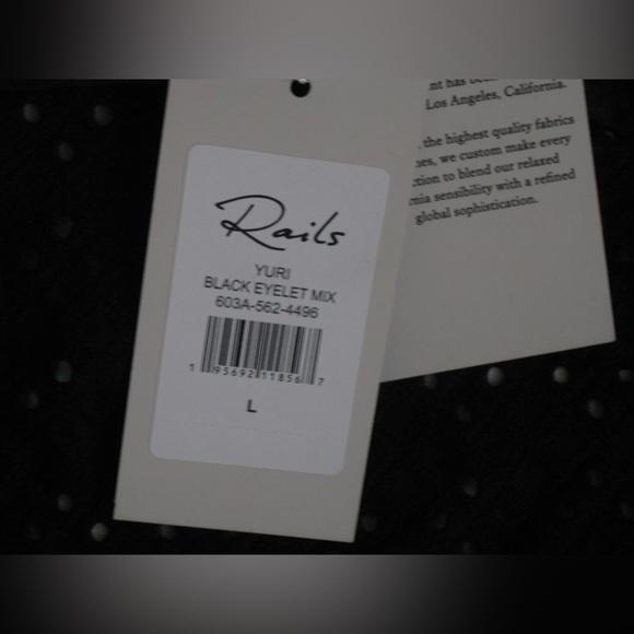 NWT RAILS Yuri In Black Eyelet Mix size large - Picture 10 of 13